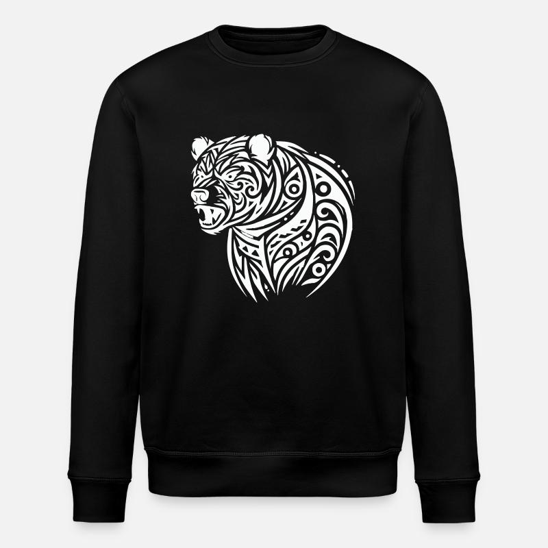 Ours Grizzli - Sweat bio ROLLER Stanley/Stella Unisexe - noir