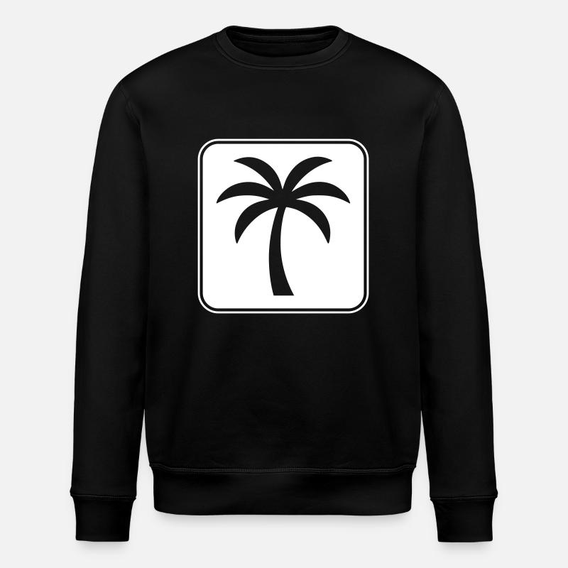Palmier Icône Été - Sweat bio ROLLER Stanley/Stella Unisexe - noir