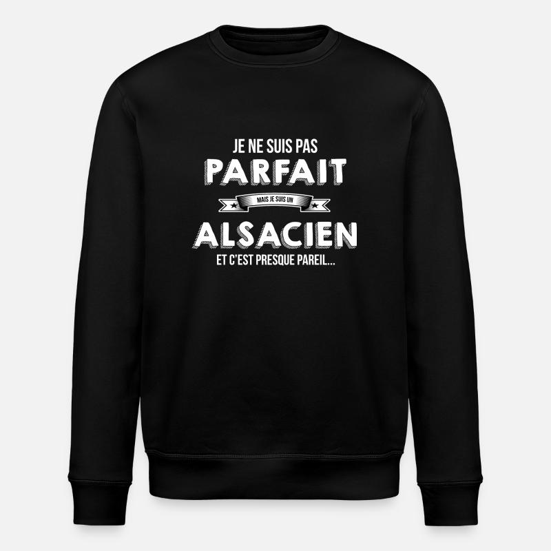 Alsacien cadeau humour - Sweat bio ROLLER Stanley/Stella Unisexe - noir