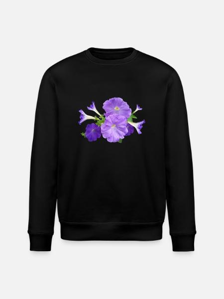 petunia petunia kwiaty kwiaty ogrodowe - Ekologiczna bluza typu unisex Stanley/Stella ROLLER - czarny