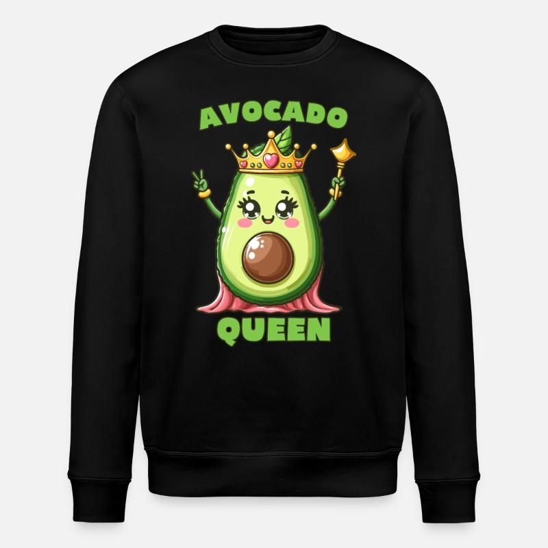 Avocado Queen - Stanley/Stella ROLLER Unisex Organic Sweatshirt - black