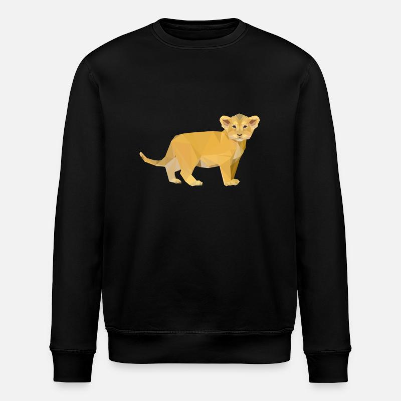 Baby Löwe - Stanley/Stella Unisex Bio-Sweatshirt ROLLER - Schwarz