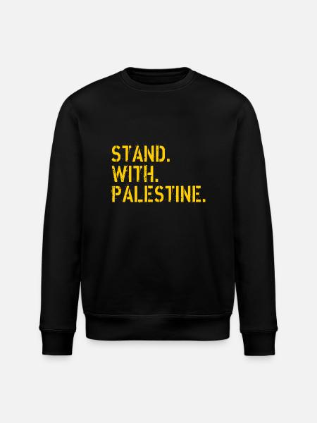 Stand With Palestine - Stanley/Stella ROLLER Unisex Organic Sweatshirt - black
