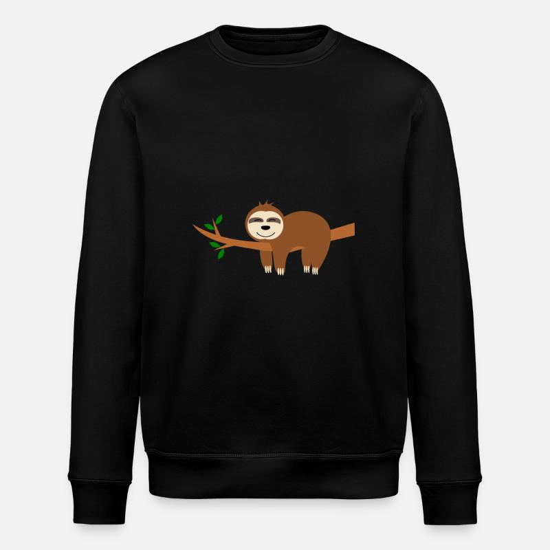 Faultier - Stanley/Stella Unisex Bio-Sweatshirt ROLLER - Schwarz