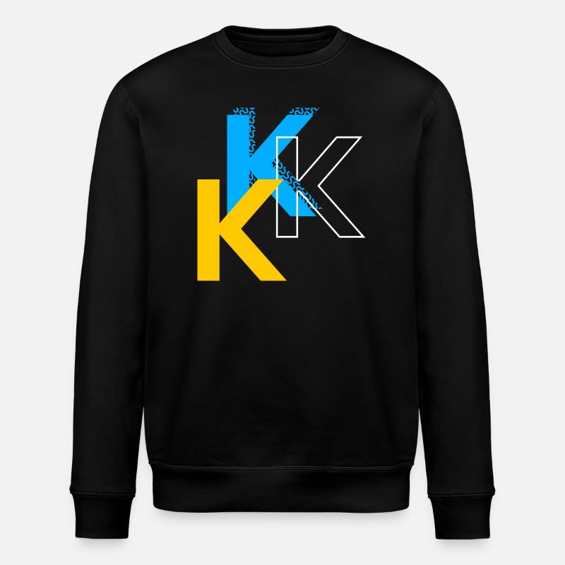 Letter K - Stanley/Stella ROLLER Unisex Organic Sweatshirt - black