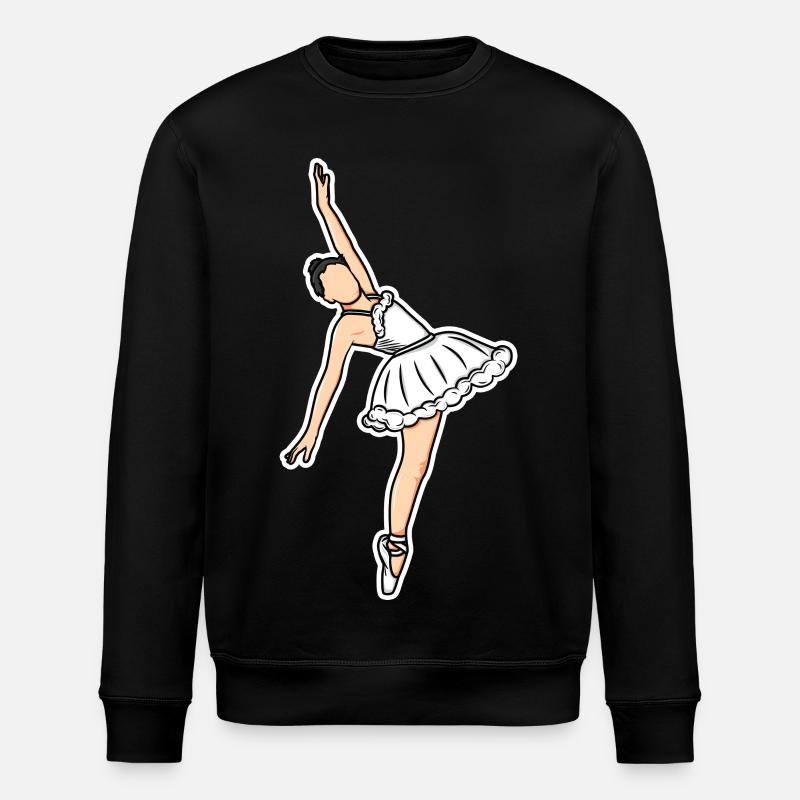 Croquis de fille de ballet - Sweat bio ROLLER Stanley/Stella Unisexe - noir