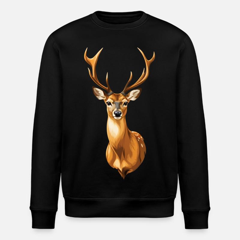 Magnifique faon - Sweat bio ROLLER Stanley/Stella Unisexe - noir