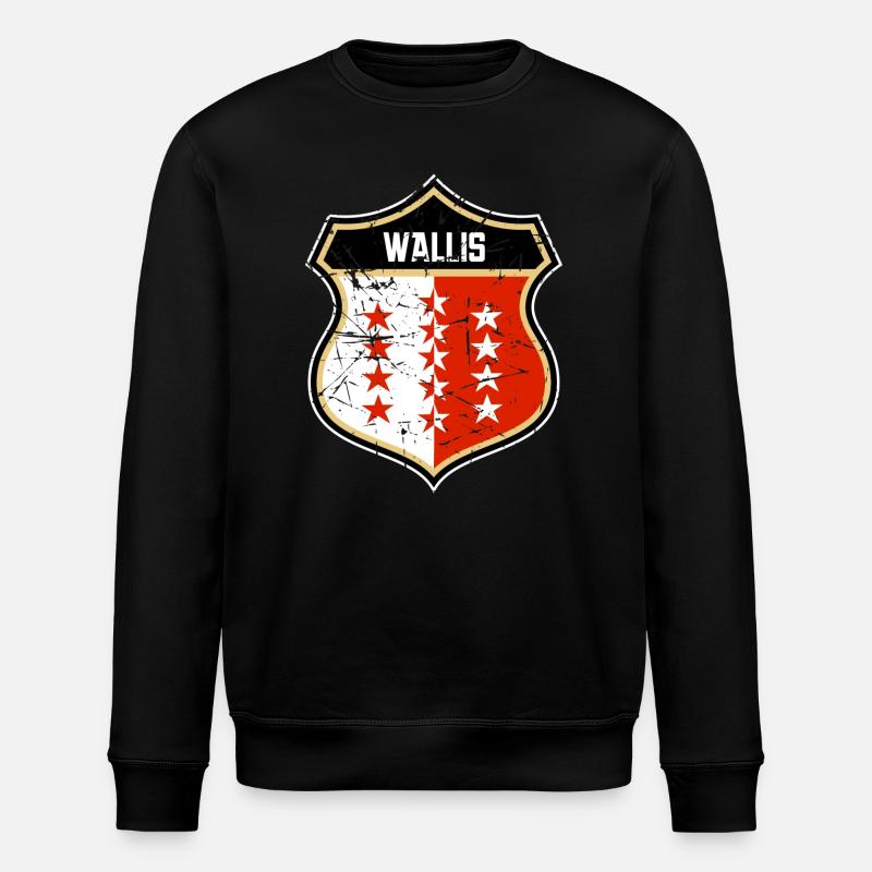 Valais - Sweat bio ROLLER Stanley/Stella Unisexe - noir