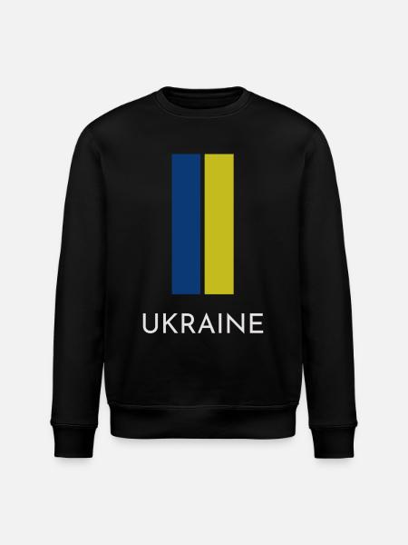 Ukrainische Flagge - Stanley/Stella Unisex Bio-Sweatshirt ROLLER - Schwarz