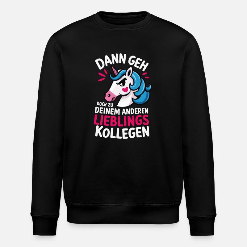 Lieblingskollege Geschenkidee Arbeitskollegen - Stanley/Stella Unisex Bio-Sweatshirt ROLLER - Schwarz