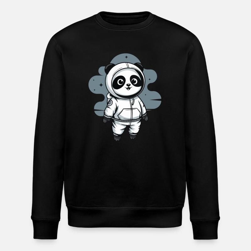 Panda Astronaut pour les enfants - Sweat bio ROLLER Stanley/Stella Unisexe - noir