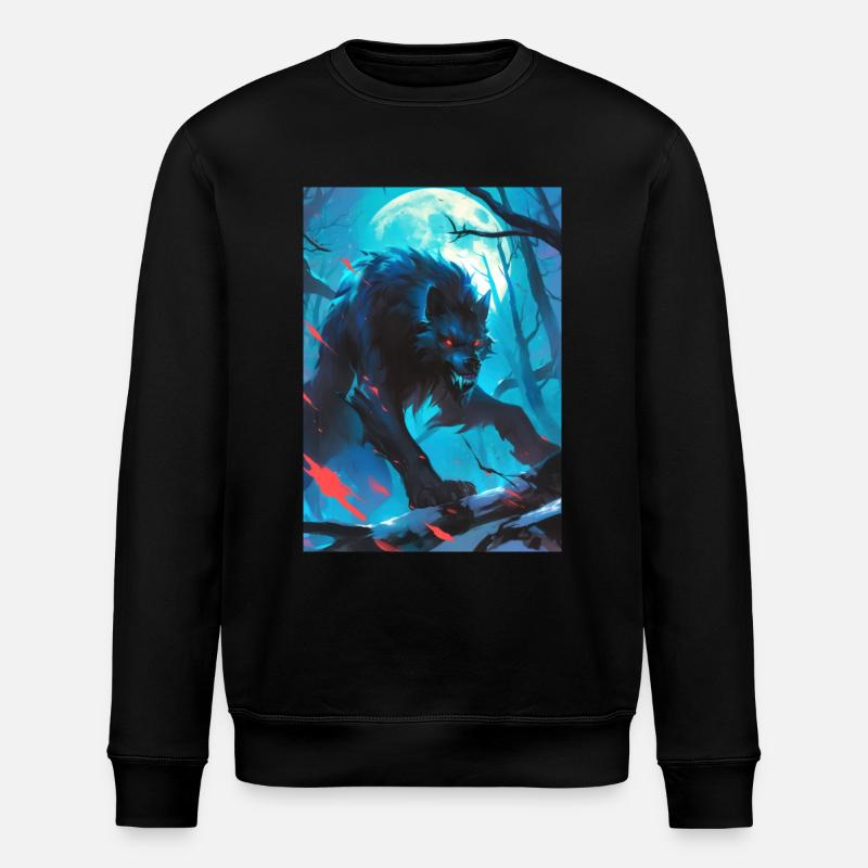 Loup-garou Werwolf - Sweat bio ROLLER Stanley/Stella Unisexe - noir