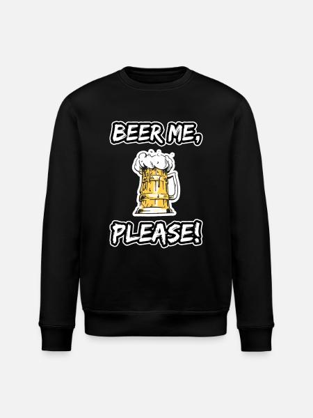 Beer Shirt - Stanley/Stella ROLLER Unisex Organic Sweatshirt - black