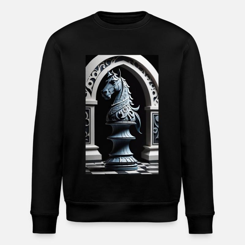 Schach | Schachfigur | Schachspieler - Stanley/Stella Unisex Bio-Sweatshirt ROLLER - Schwarz