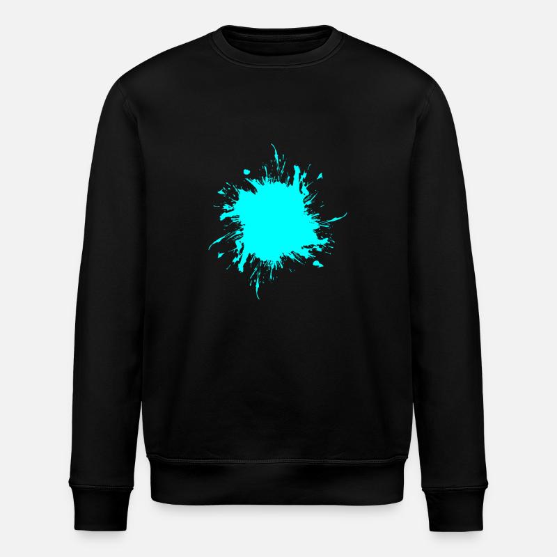Stain paint splashed dirt dirty - Stanley/Stella ROLLER Unisex Organic Sweatshirt - black