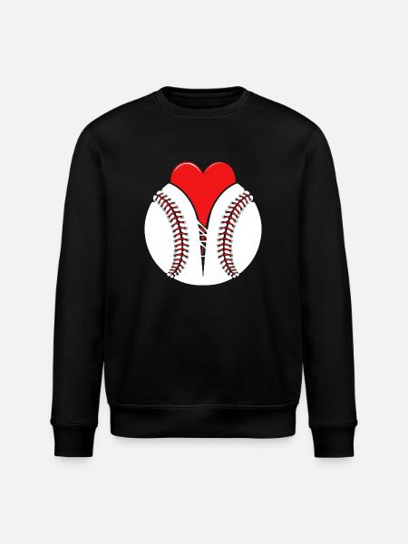 Baseball I love - Stanley/Stella ROLLER Unisex Organic Sweatshirt - black
