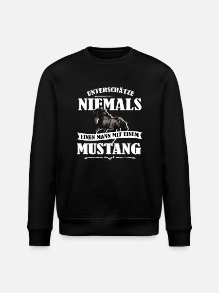 Pferde Shirt-UNM - Stanley/Stella Unisex Bio-Sweatshirt ROLLER - Schwarz