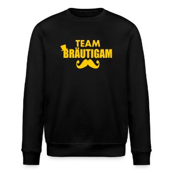 Team bräutigam - Stanley/Stella Unisex Bio-Sweatshirt ROLLER - Schwarz - Vorne - Nik (191cm)