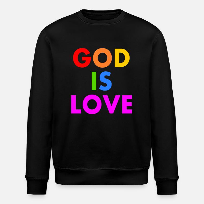 God is love - Sweat bio ROLLER Stanley/Stella Unisexe - noir