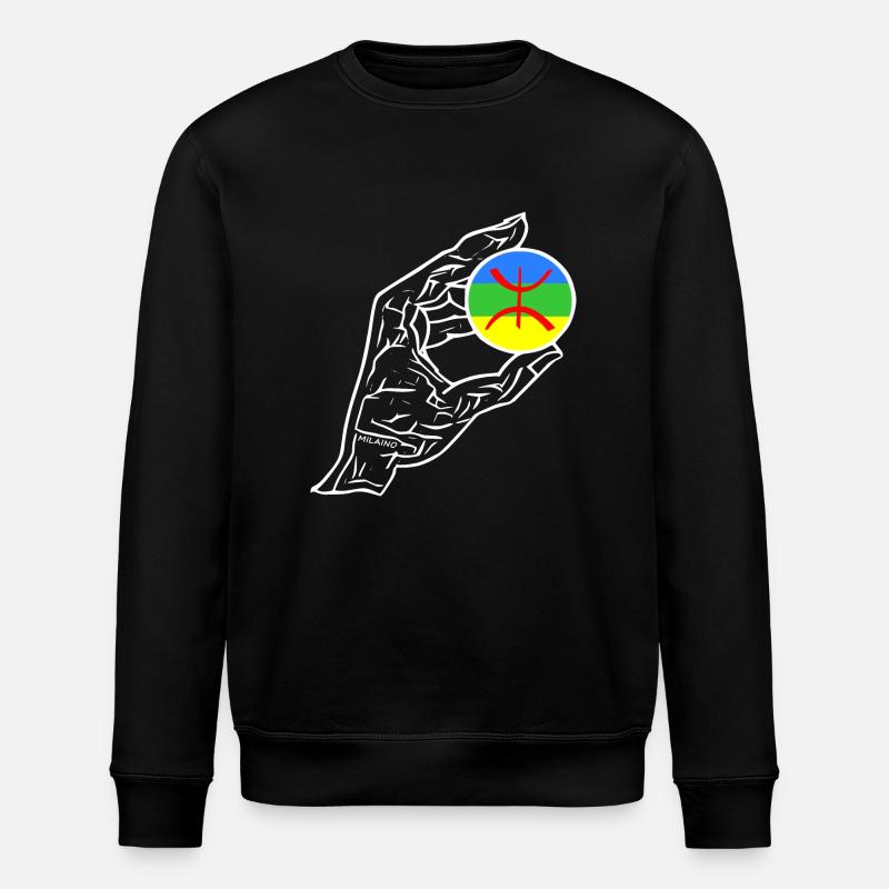 Amazigh Hand Flagge - Stanley/Stella Unisex Bio-Sweatshirt ROLLER - Schwarz