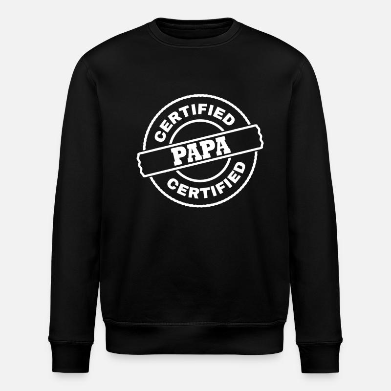 Papa - Stanley/Stella ROLLER Unisex Organic Sweatshirt - black