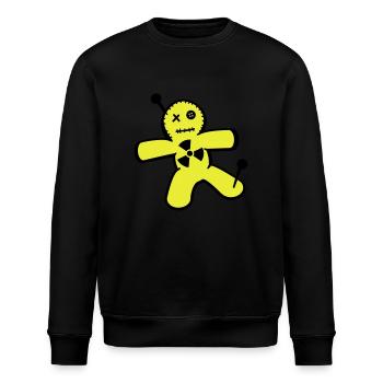 Voodoo-Puppe gegen Atomkraft - Stanley/Stella Unisex Bio-Sweatshirt ROLLER - Schwarz - Vorne - Nik (191cm)