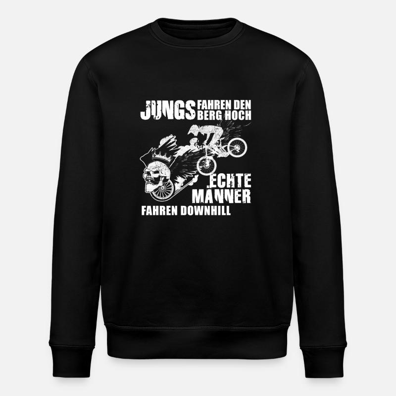 Downhill MTB - Stanley/Stella ROLLER Unisex Organic Sweatshirt - black