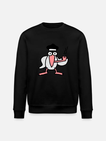 kapitan_mowe - Stanley/Stella Unisex Bio-Sweatshirt ROLLER - Schwarz