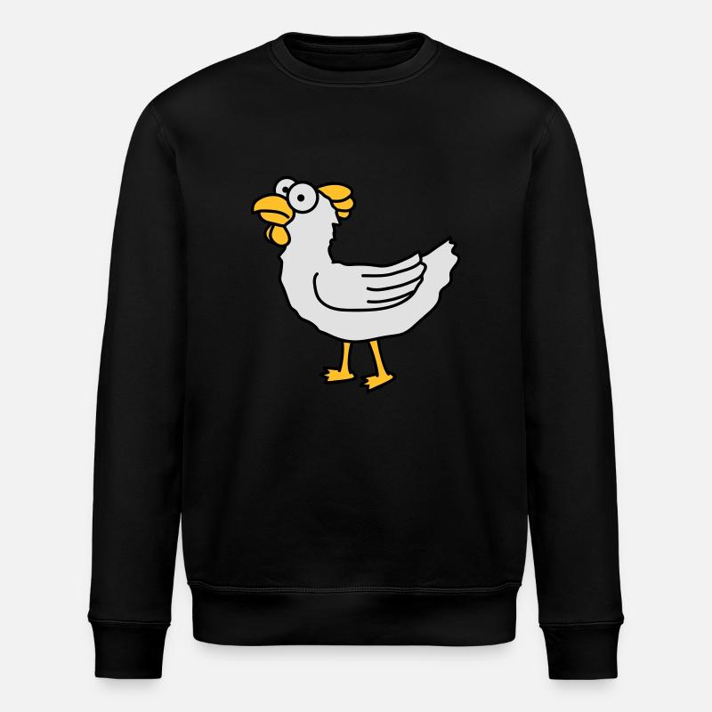 chicken - Stanley/Stella ROLLER Unisex Organic Sweatshirt - black