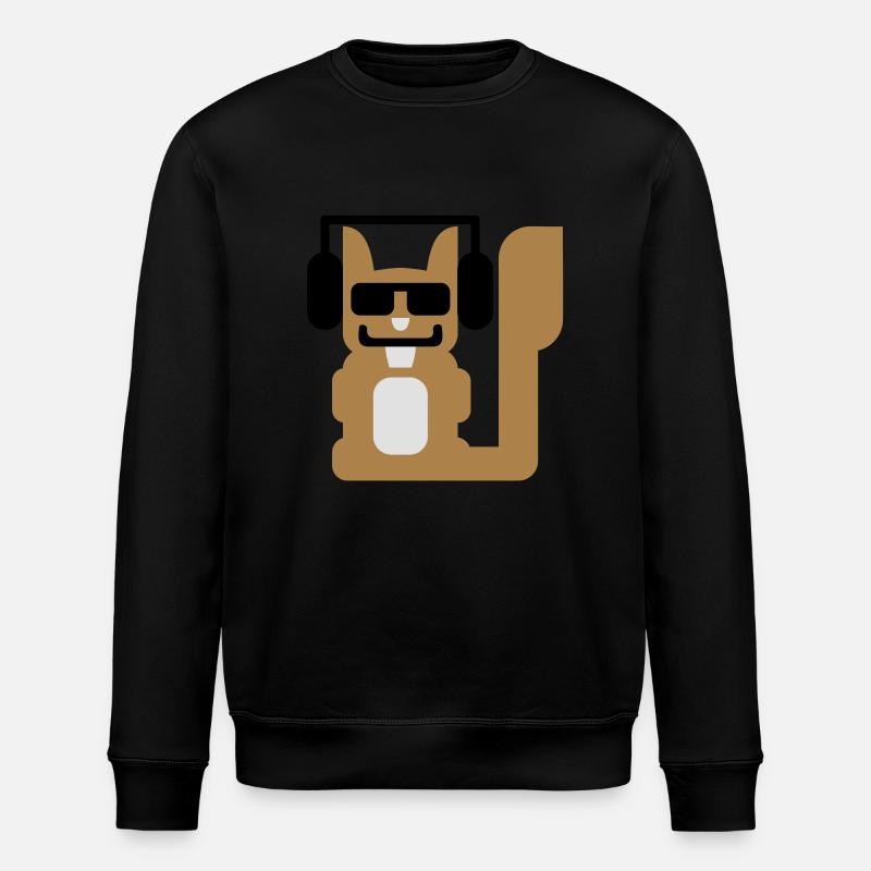 Squirrel DJ - Sweat bio ROLLER Stanley/Stella Unisexe - noir