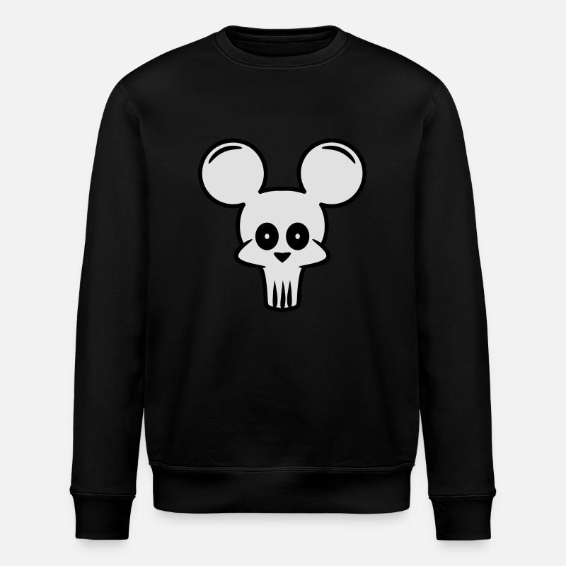 crâne de souris - Sweat bio ROLLER Stanley/Stella Unisexe - noir