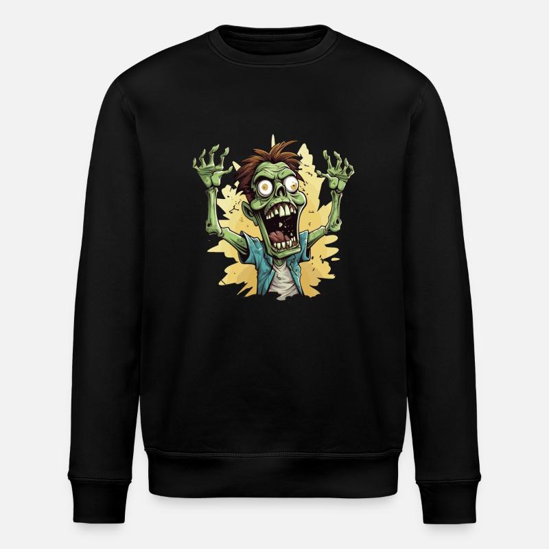 Zombie - Stanley/Stella Unisex Bio-Sweatshirt ROLLER - Schwarz