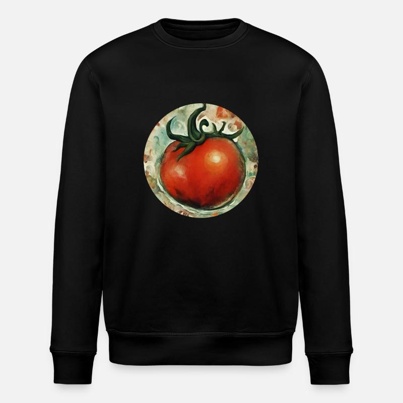 Tomato / Vegetable / Vegetable - Stanley/Stella ROLLER Unisex Organic Sweatshirt - black