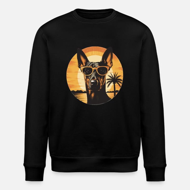 Doberman - Stanley/Stella ROLLER Unisex Organic Sweatshirt - black