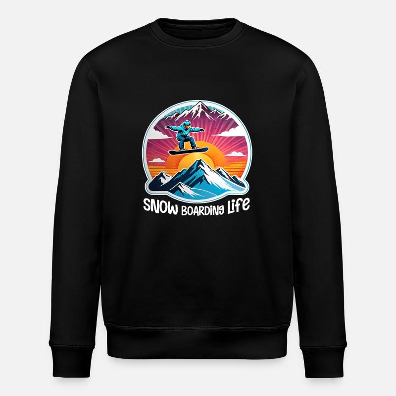 snowboard neige et ski - Sweat bio ROLLER Stanley/Stella Unisexe - noir