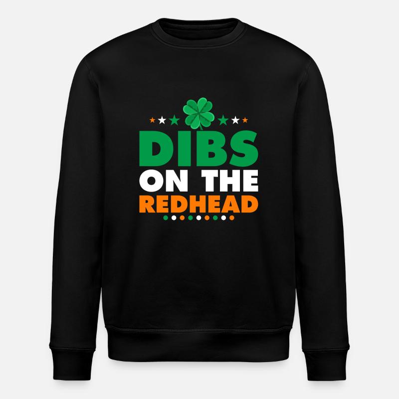 Dibs On The Redhead - Stanley/Stella Unisex Bio-Sweatshirt ROLLER - Schwarz