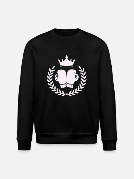 boxing boxen wappen - Stanley/Stella Unisex Bio-Sweatshirt ROLLER - Schwarz