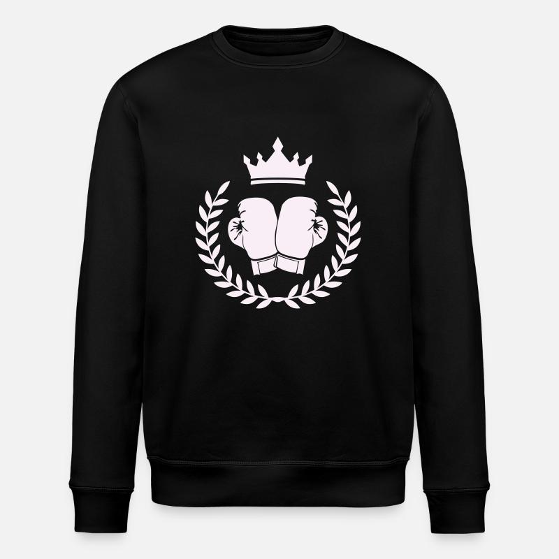 boxing boxen wappen - Stanley/Stella Unisex Bio-Sweatshirt ROLLER - Schwarz