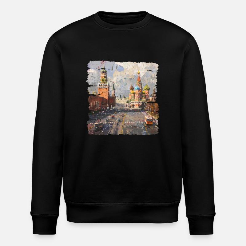 Place Rouge à Moscou - Sweat bio ROLLER Stanley/Stella Unisexe - noir