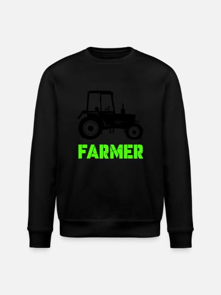 traktor farmer - Stanley/Stella Unisex Bio-Sweatshirt ROLLER - Schwarz
