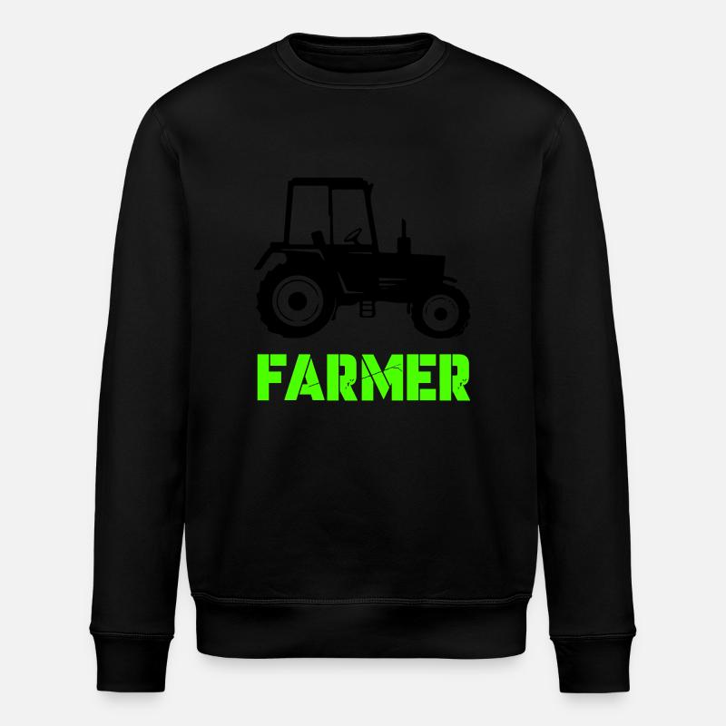 traktor farmer - Stanley/Stella Unisex Bio-Sweatshirt ROLLER - Schwarz