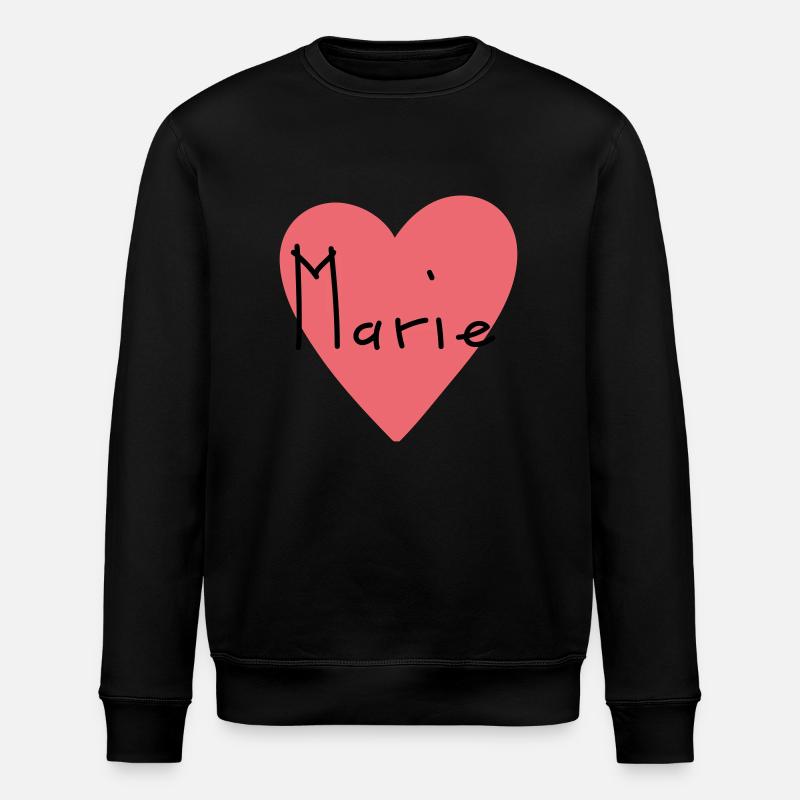 First name Marie Gift - Stanley/Stella ROLLER Unisex Organic Sweatshirt - black