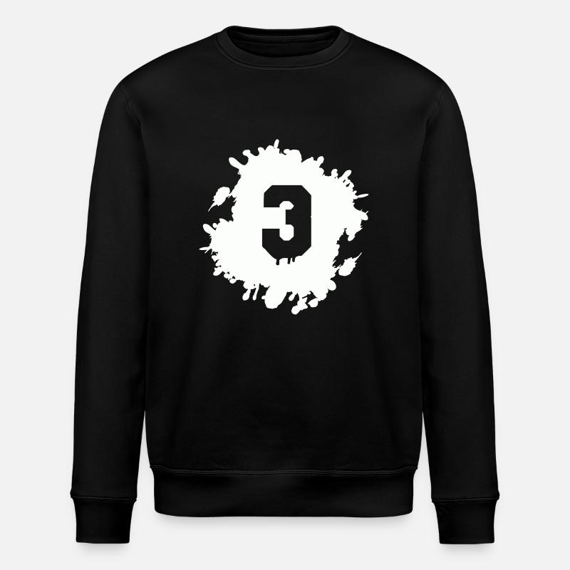 3 blobs - Stanley/Stella ROLLER Unisex Organic Sweatshirt - black