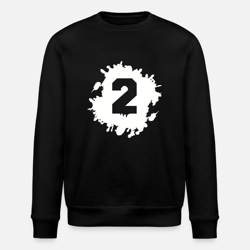2 klecks - Stanley/Stella Unisex Bio-Sweatshirt ROLLER - Schwarz