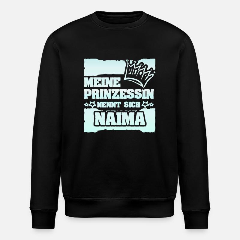 Maedchenname Naima - Stanley/Stella Unisex Bio-Sweatshirt ROLLER - Schwarz