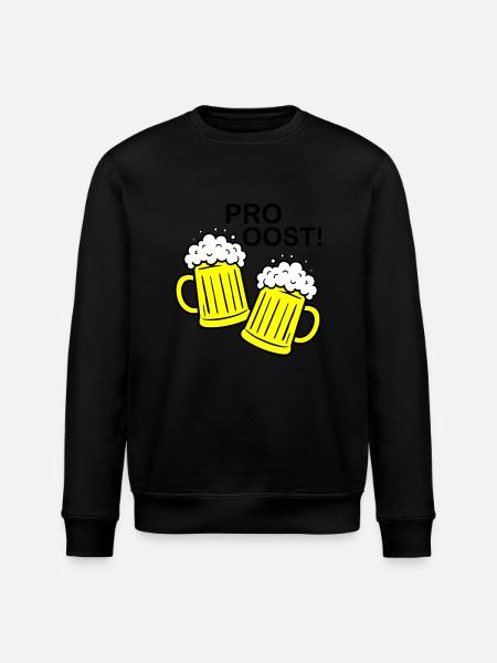 Bier Anstossen Prost - Stanley/Stella Unisex Bio-Sweatshirt ROLLER - Schwarz