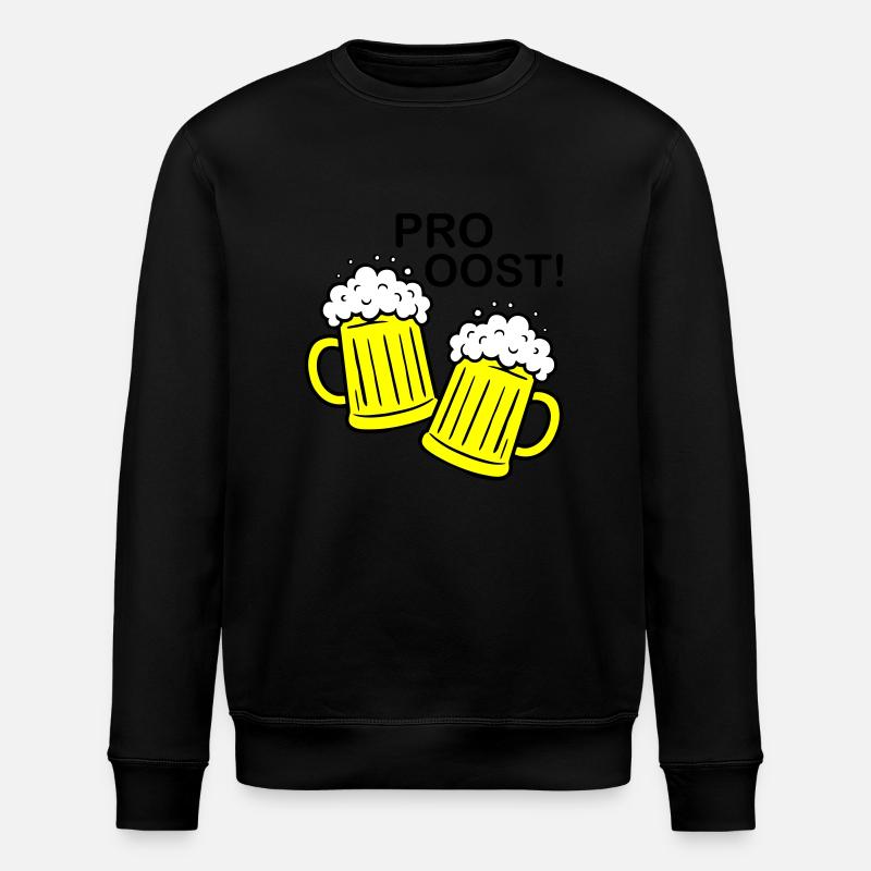 Toast à la bière Cheers - Sweat bio ROLLER Stanley/Stella Unisexe - noir
