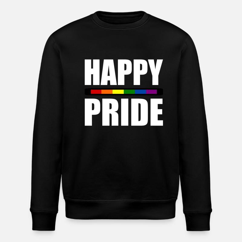 Happy pride - Sweat bio ROLLER Stanley/Stella Unisexe - noir