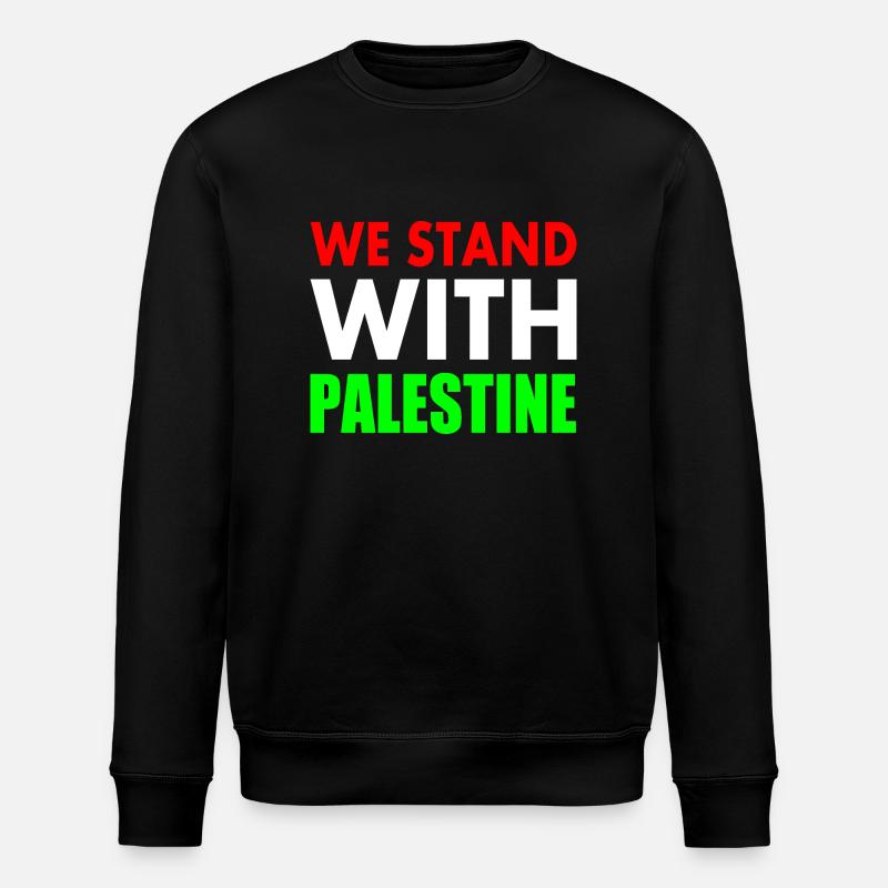 We stand with palestine - Sweat bio ROLLER Stanley/Stella Unisexe - noir