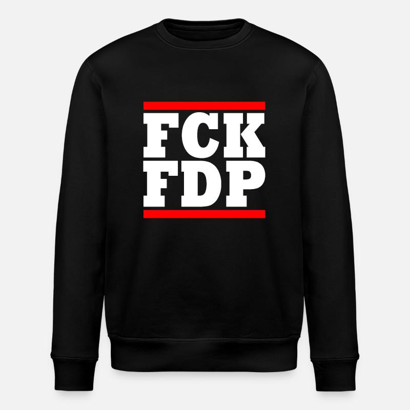 Fck fdp - Stanley/Stella ROLLER Unisex Organic Sweatshirt - black